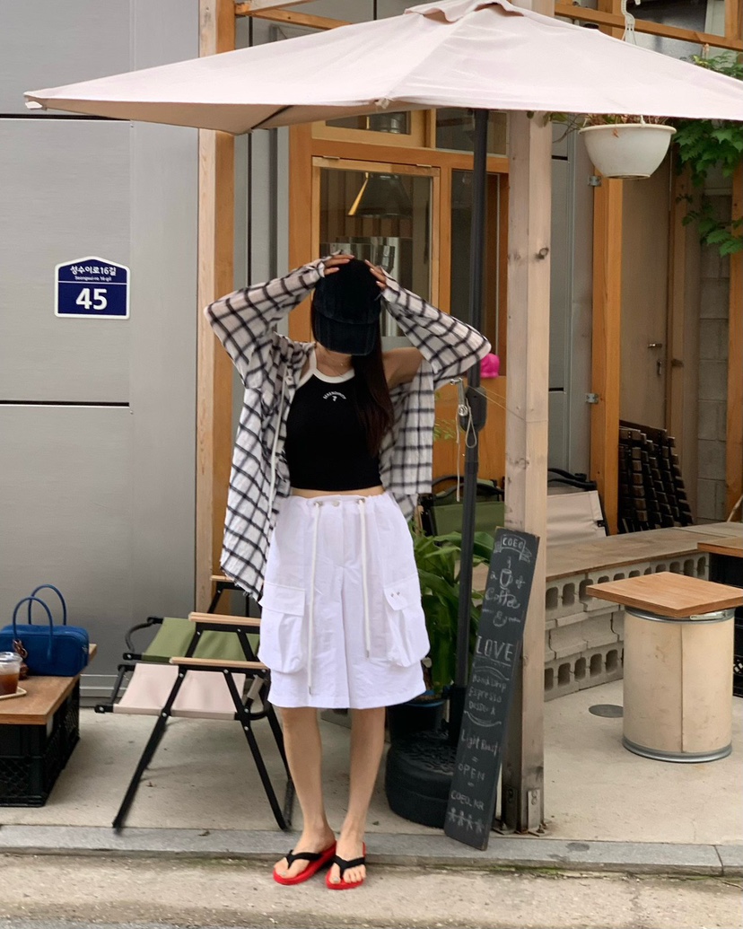 REVE CITE-L東大門㊣代購女裝新款推薦時尚職業熱賣休閑短褲REVE CITE短褲