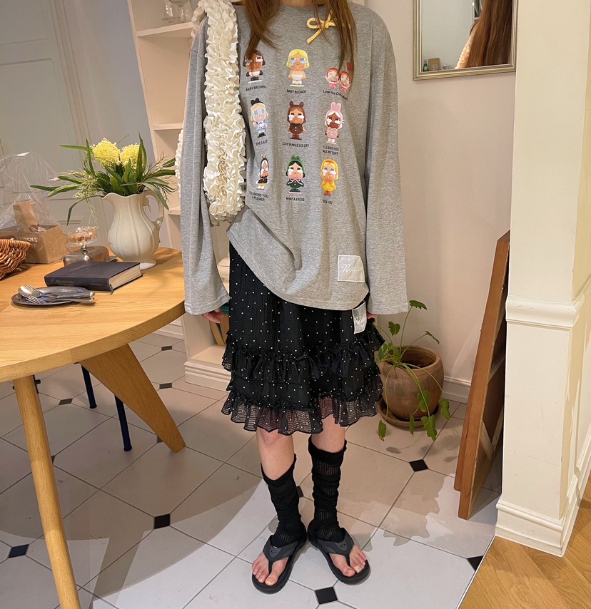BOUTIQUE-L韓國直郵㊣女士新款推薦休閑職業時尚人氣長袖T恤BOUTIQUE-L長袖T恤