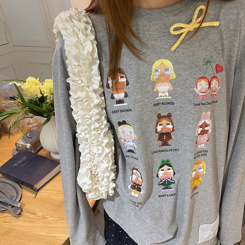 BOUTIQUE-L韓國直郵㊣女士新款推薦休閑職業時尚人氣長袖T恤BOUTIQUE-L長袖T恤