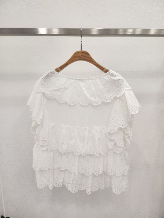 FEMME韓國代購㊣女裝新品職業休閑熱賣推薦時尚襯衫蕾絲衫蕾絲FEMME襯衫/蕾絲衫