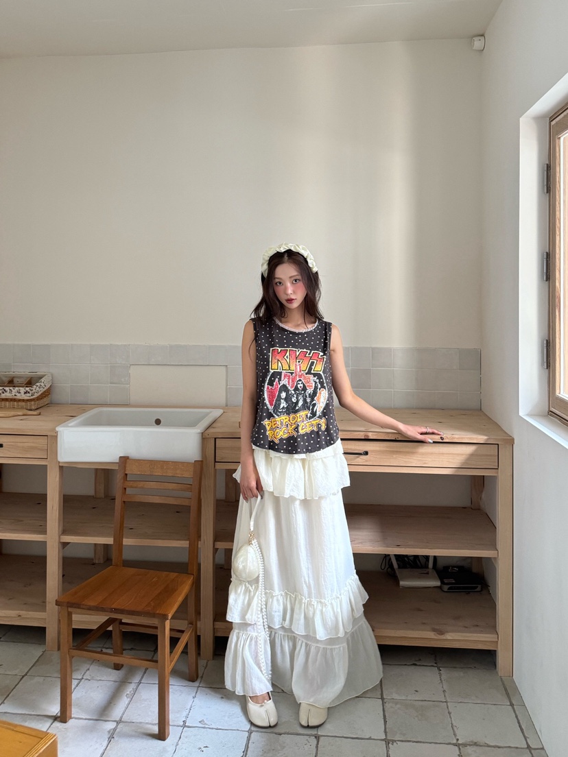 MAISONDEGLORY東大門㊣實拍女裝新款時尚25春夏休閑吊帶背心MAISON DE GLORY吊帶/背心