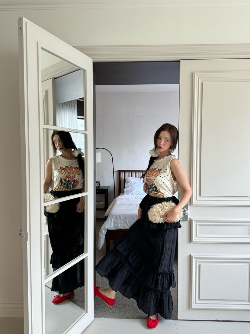 MAISONDEGLORY東大門㊣實拍女裝新款時尚25春夏休閑吊帶背心MAISON DE GLORY吊帶/背心