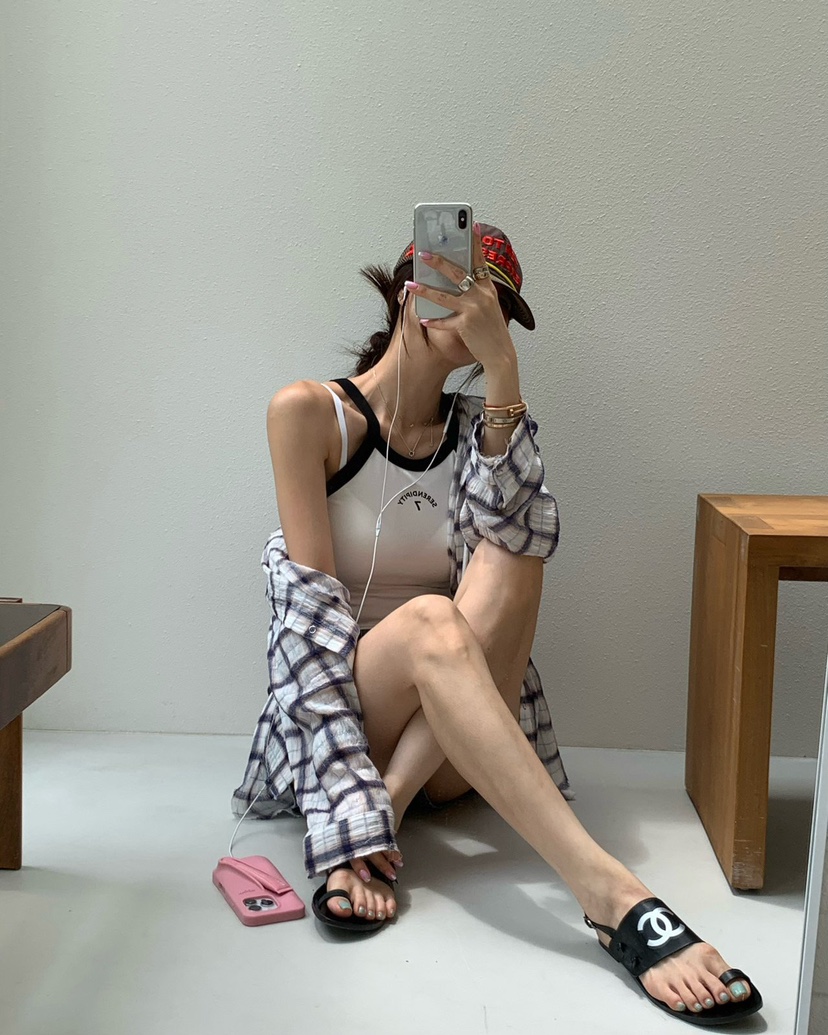 REVE CITE-L東大門㊣直郵女裝新款25春夏休閑真品吊帶背心REVE CITE吊帶/背心