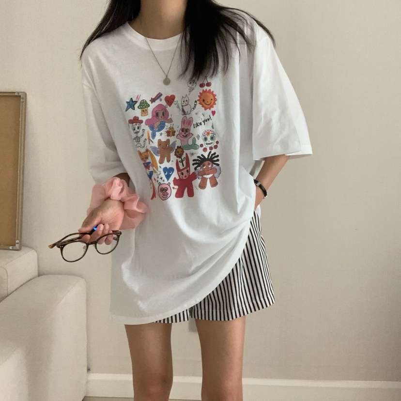FROMJINI韓國直郵㊣女士新品推薦休閑職業25春夏人氣熱賣T恤FROMJINIT恤