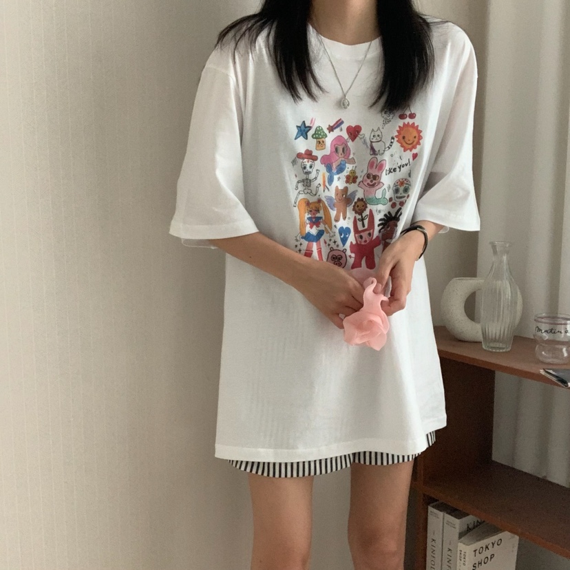 FROMJINI韓國直郵㊣女士新品推薦休閑職業25春夏人氣熱賣T恤FROMJINIT恤