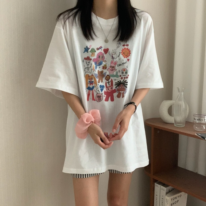 FROMJINI韓國直郵㊣女士新品推薦休閑職業25春夏人氣熱賣T恤FROMJINIT恤