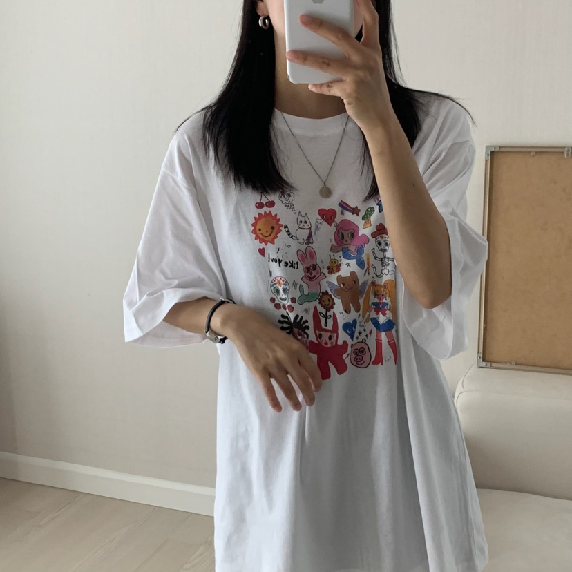FROMJINI韓國直郵㊣女士新品推薦休閑職業25春夏人氣熱賣T恤FROMJINIT恤