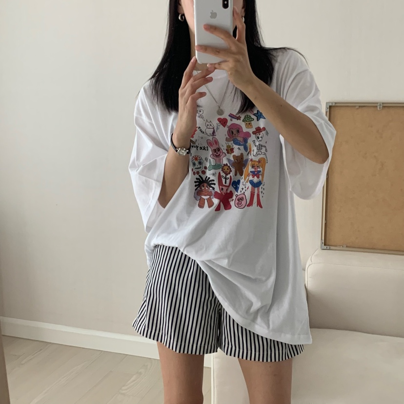 FROMJINI韓國直郵㊣女士新品推薦休閑職業25春夏人氣熱賣T恤FROMJINIT恤