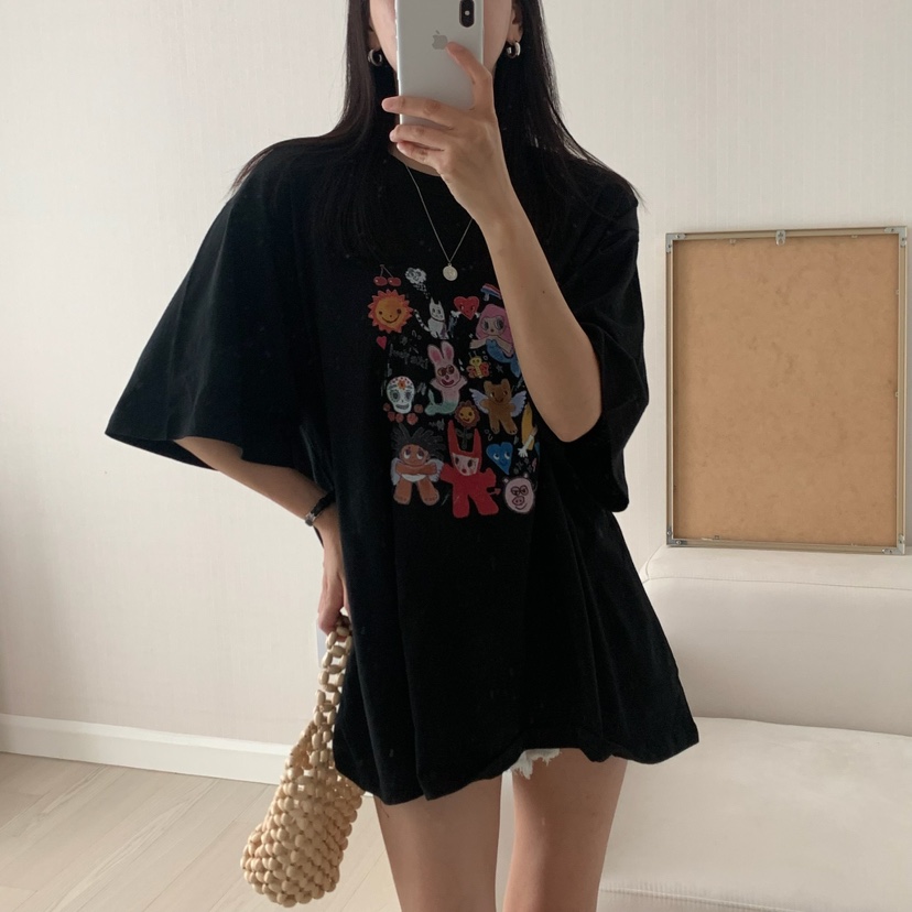 FROMJINI韓國直郵㊣女士新品推薦休閑職業25春夏人氣熱賣T恤FROMJINIT恤