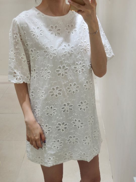 FEMME東大門㊣直郵女裝新款25春夏休閑時尚推薦職業連衣裙蕾絲FEMME連衣裙圖色2