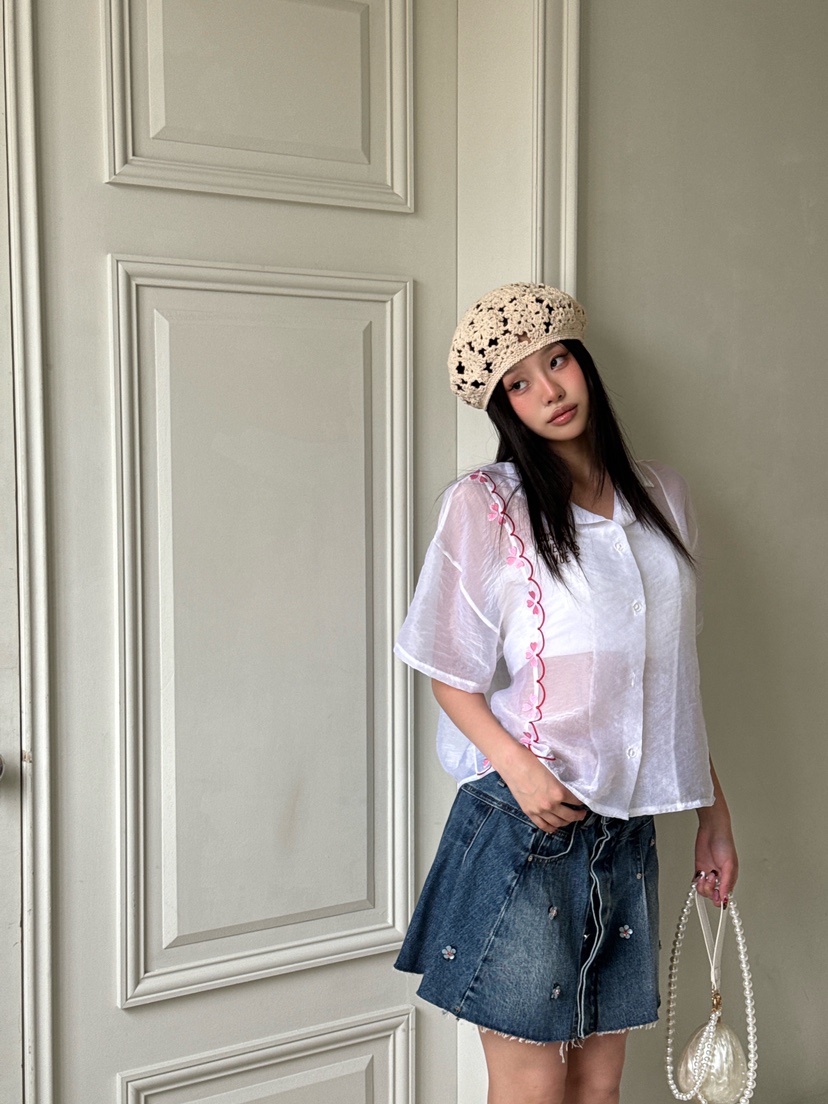 MAISONDEGLORY韓國直郵㊣女裝新款職業熱賣真品推薦襯衫蕾絲衫MAISON DE GLORY襯衫/蕾絲衫