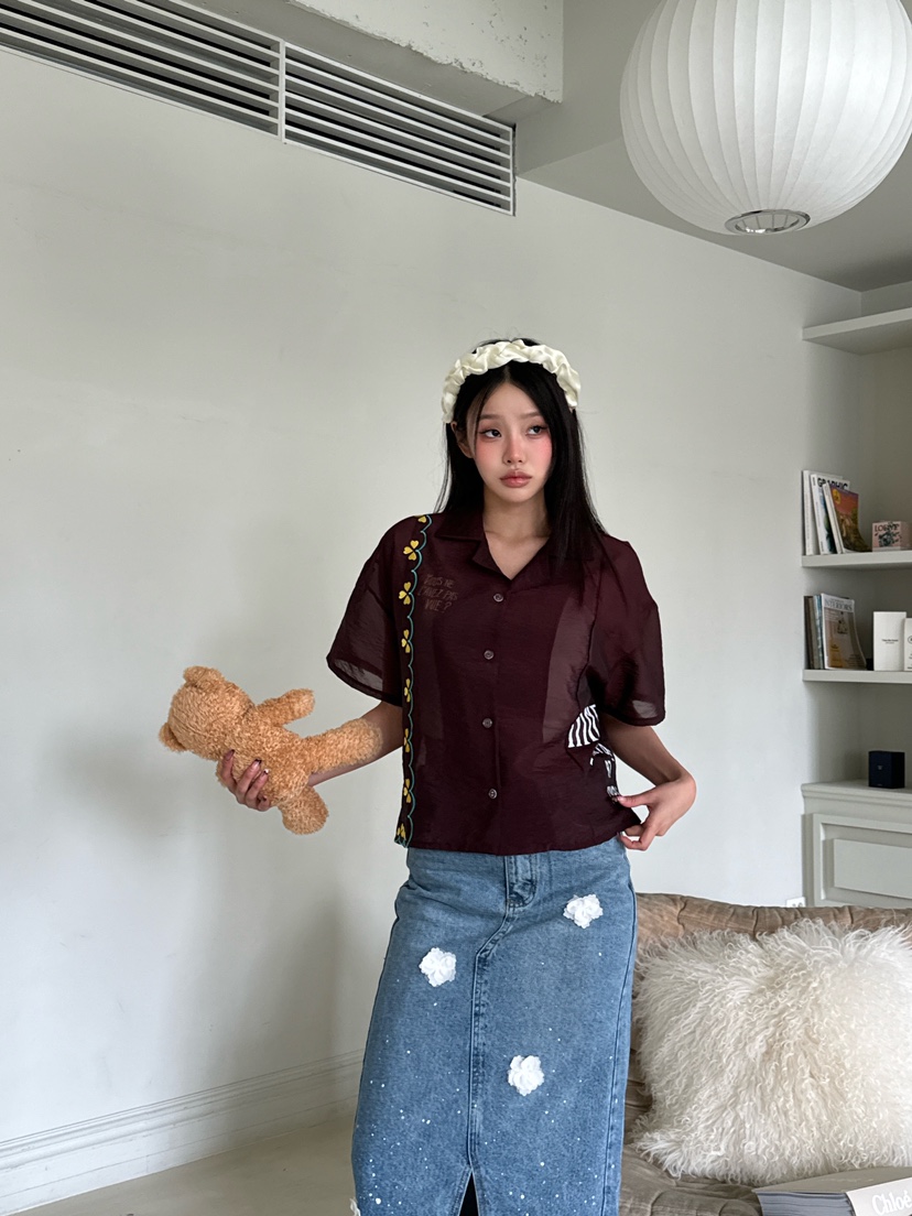 MAISONDEGLORY韓國直郵㊣女裝新款職業熱賣真品推薦襯衫蕾絲衫MAISON DE GLORY襯衫/蕾絲衫