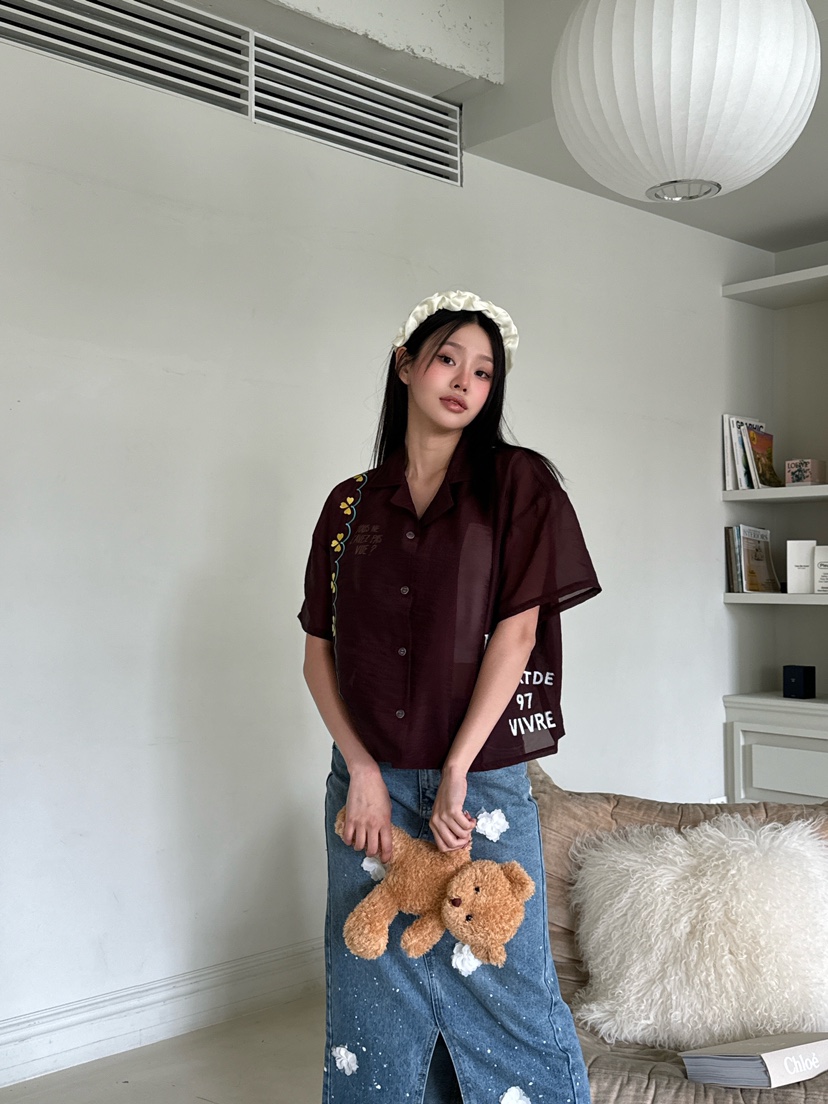 MAISONDEGLORY韓國直郵㊣女裝新款職業熱賣真品推薦襯衫蕾絲衫MAISON DE GLORY襯衫/蕾絲衫