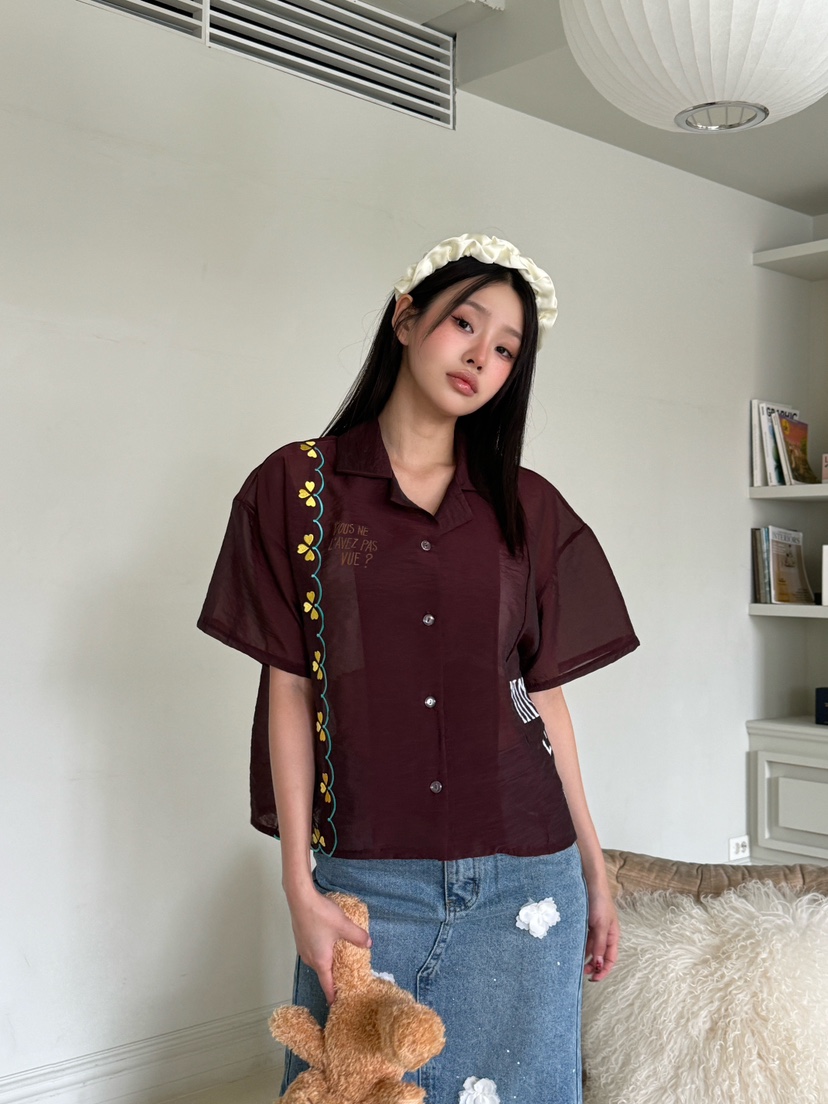MAISONDEGLORY韓國直郵㊣女裝新款職業熱賣真品推薦襯衫蕾絲衫MAISON DE GLORY襯衫/蕾絲衫圖色2