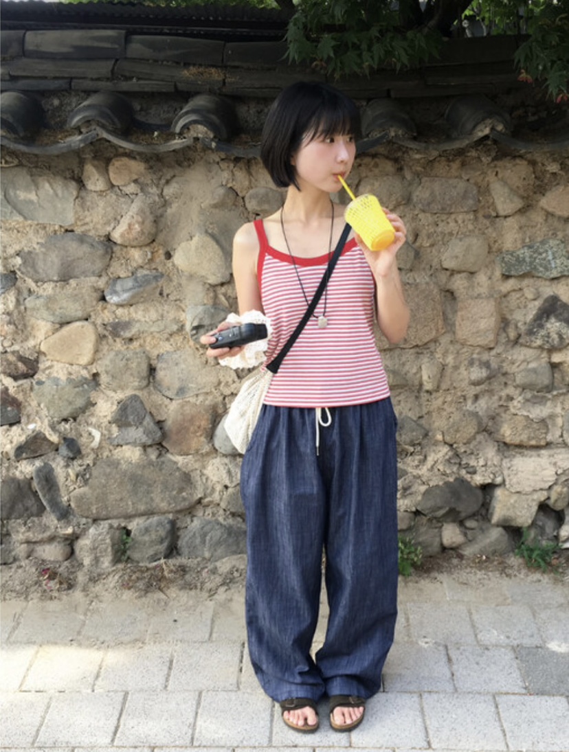 EOMPIT韓國代購㊣女裝新款熱賣人氣真品25春夏職業吊帶背心EOMPIT吊帶/背心
