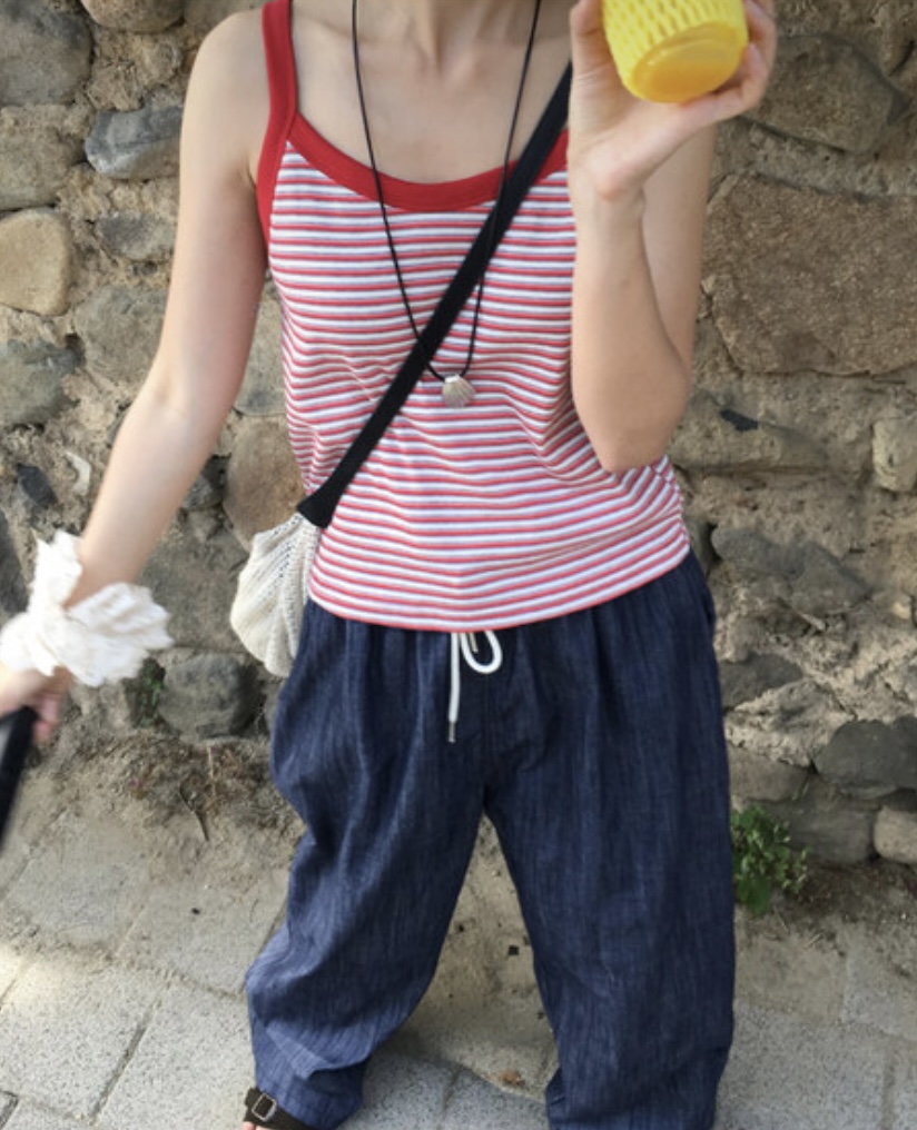 EOMPIT韓國代購㊣女裝新款熱賣人氣真品25春夏職業吊帶背心EOMPIT吊帶/背心