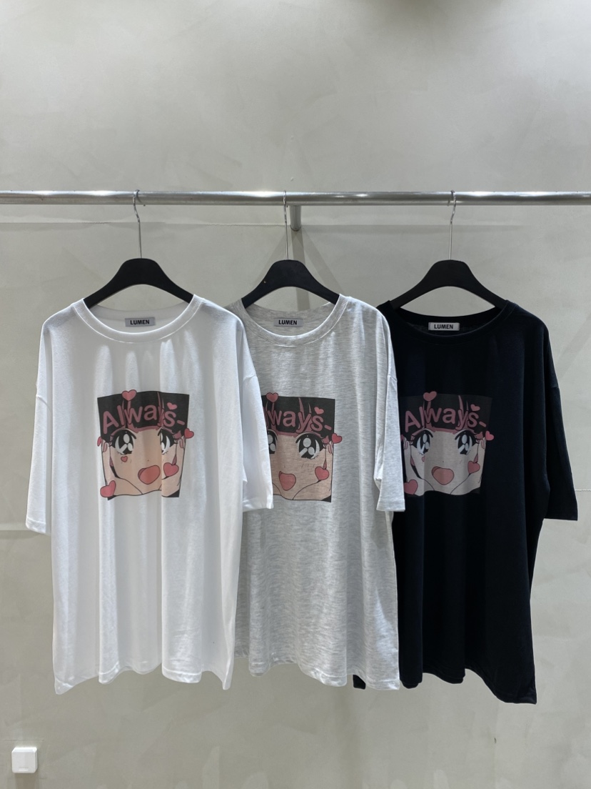 LUMEN-P韓國代購㊣女士新品職業真品時尚25春夏休閑人氣T恤LUMEN-PT恤