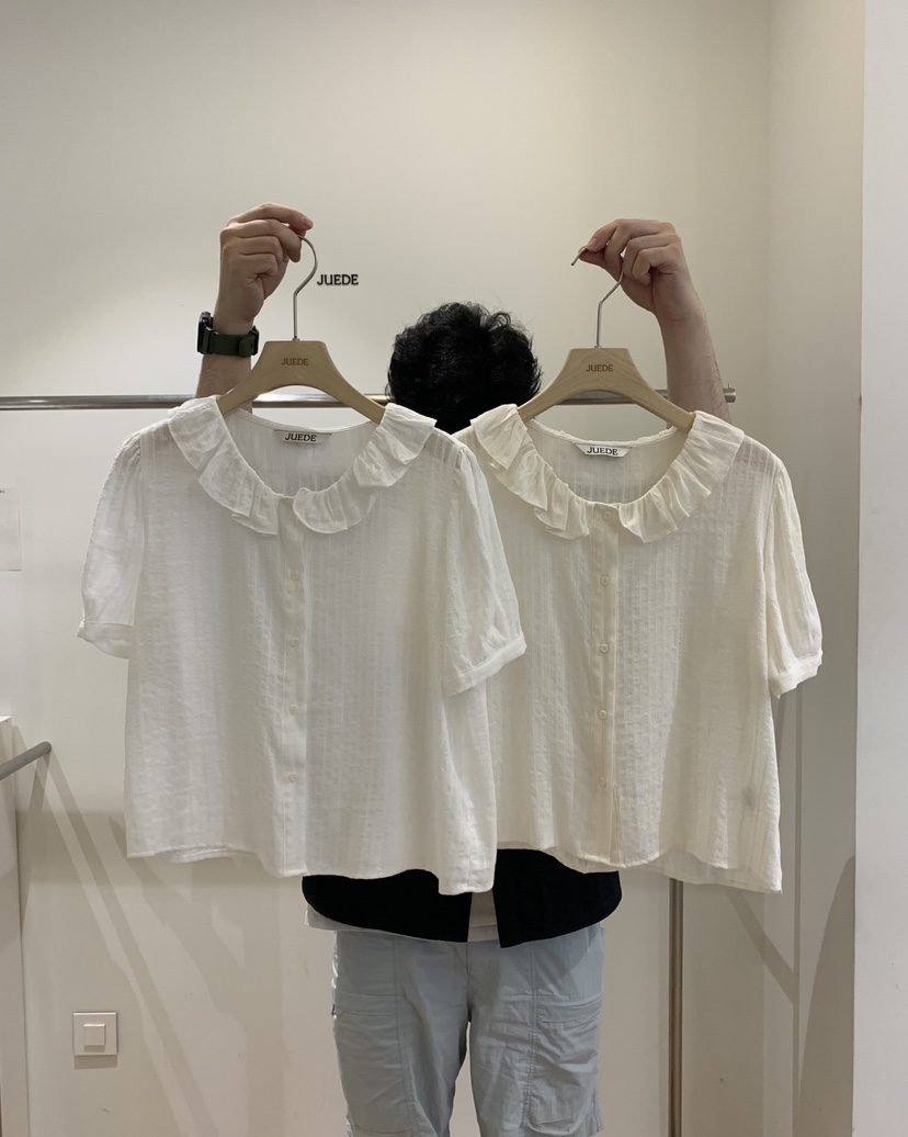 JUEDE(此品牌容易投訴)東大門㊣直郵女裝新款人氣襯衫蕾絲衫JUEDE襯衫/蕾絲衫