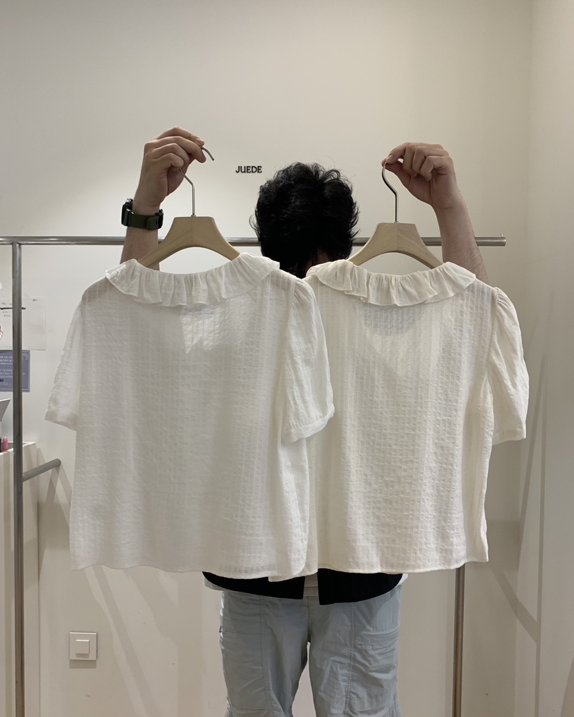 JUEDE(此品牌容易投訴)東大門㊣直郵女裝新款人氣襯衫蕾絲衫JUEDE襯衫/蕾絲衫