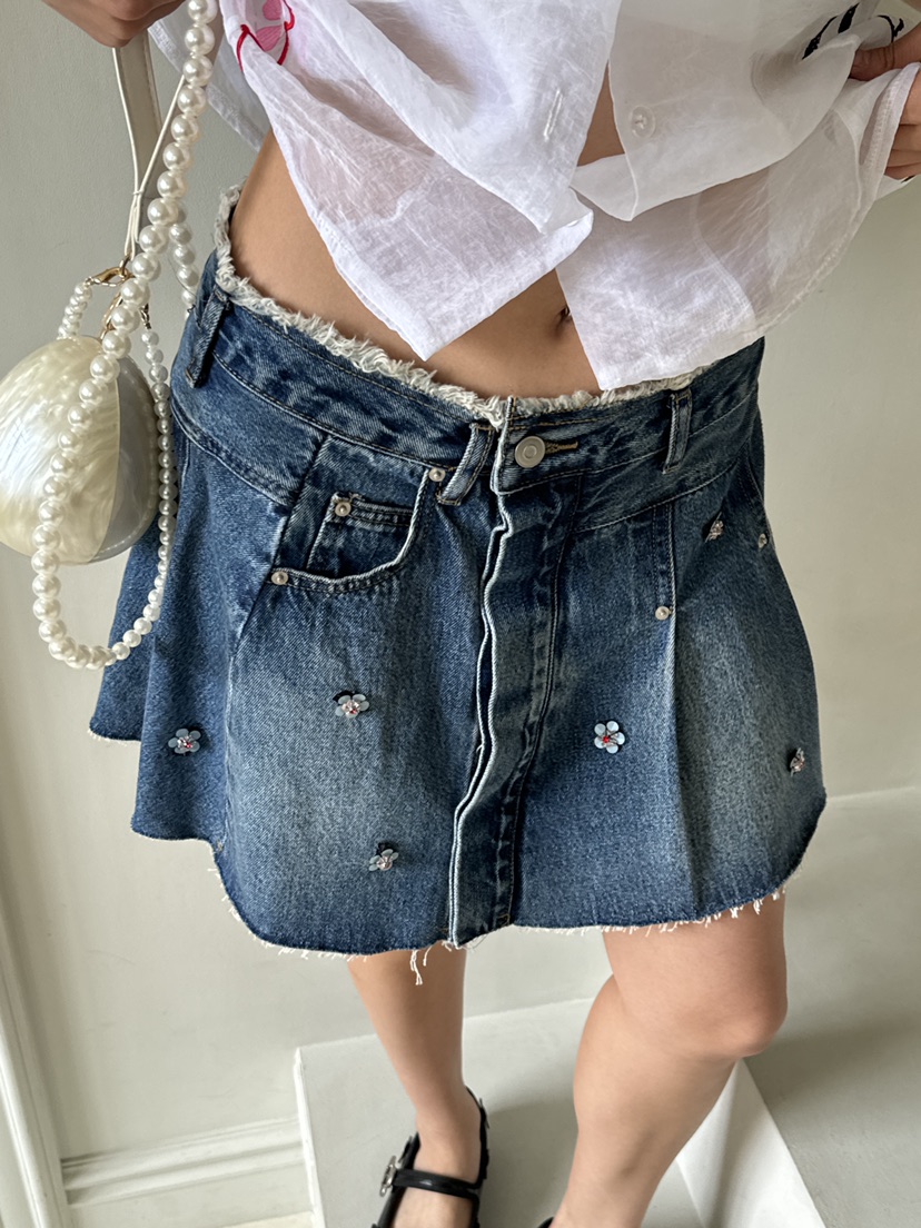 MAISONDEGLORY東大門㊣代購女裝新款熱賣時尚休閑真品25春夏短裙MAISON DE GLORY短裙