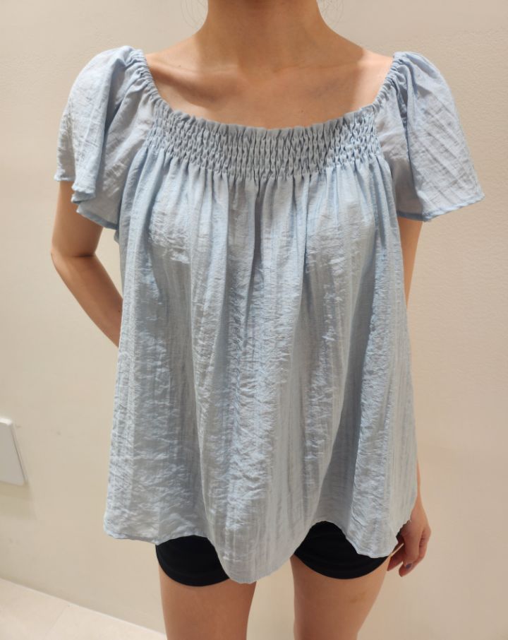 FEMME韓國直郵㊣女士新品熱賣25春夏休閑職業襯衫蕾絲衫露肩FEMME襯衫/蕾絲衫