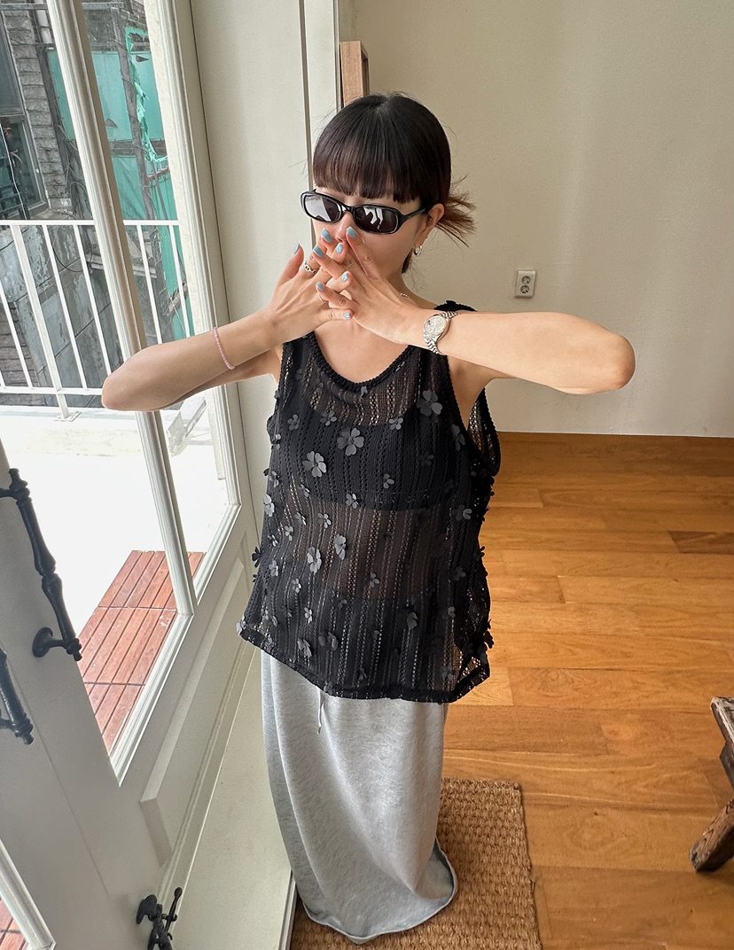 BYRING東大門㊣直郵女士新款25春夏職業推薦人氣休閑吊帶背心BYRING吊帶/背心
