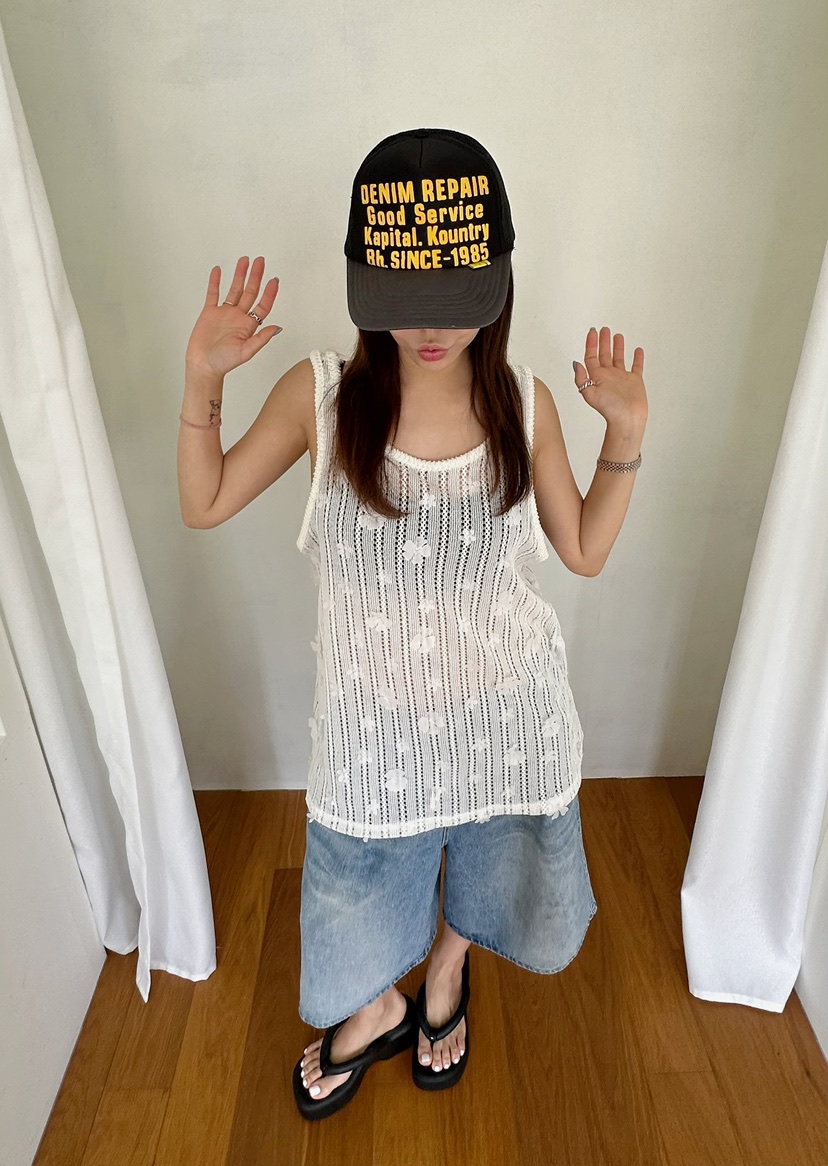 BYRING東大門㊣直郵女士新款25春夏職業推薦人氣休閑吊帶背心BYRING吊帶/背心