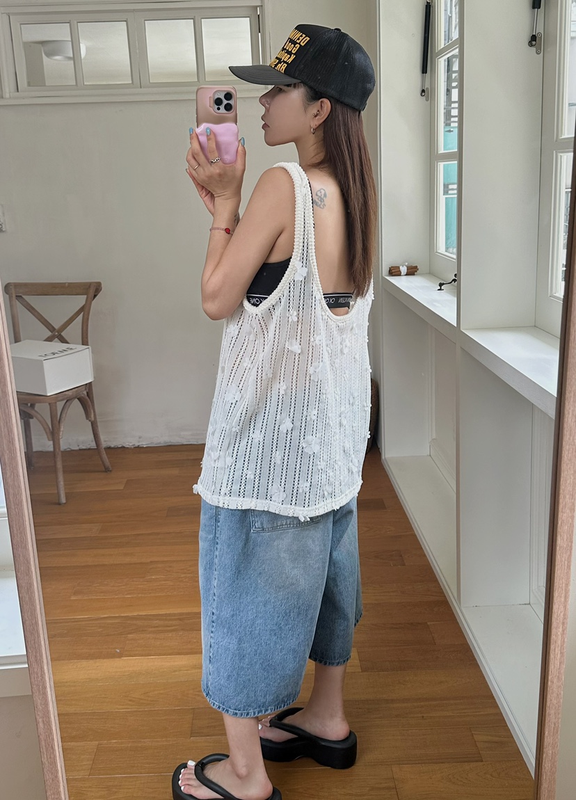 BYRING東大門㊣直郵女士新款25春夏職業推薦人氣休閑吊帶背心BYRING吊帶/背心