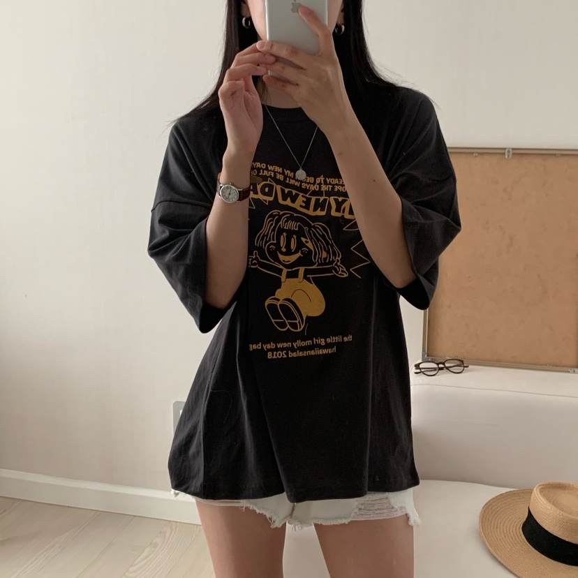 HELLO JINI東大門㊣直郵女裝新品熱賣人氣休閑真品推薦T恤HELLO JINIT恤