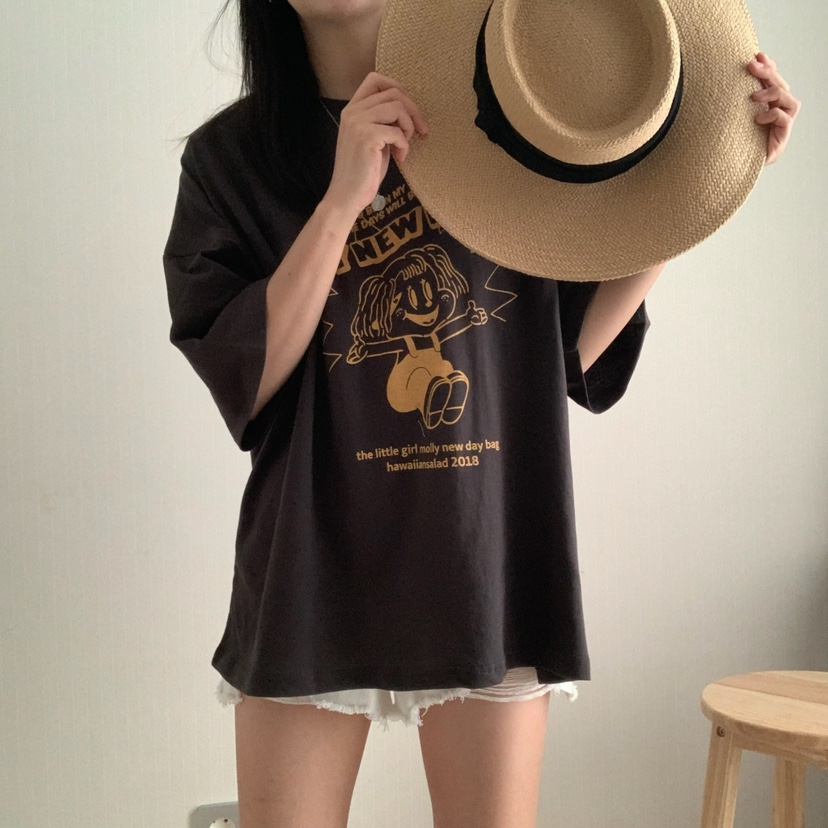 HELLO JINI東大門㊣直郵女裝新品熱賣人氣休閑真品推薦T恤HELLO JINIT恤