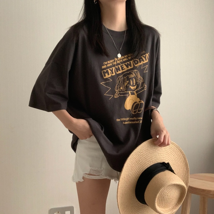 HELLO JINI東大門㊣直郵女裝新品熱賣人氣休閑真品推薦T恤HELLO JINIT恤