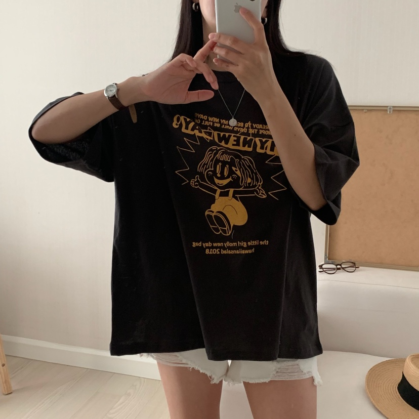 HELLO JINI東大門㊣直郵女裝新品熱賣人氣休閑真品推薦T恤HELLO JINIT恤