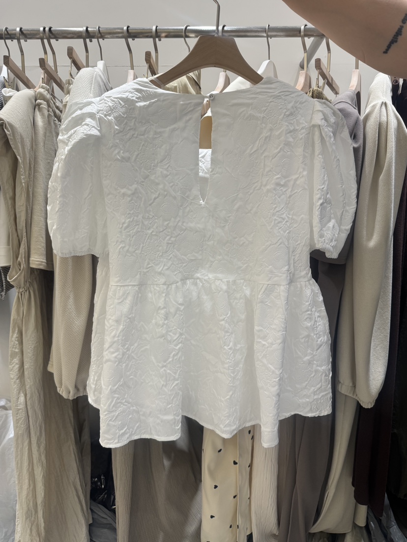 FANCY東大門㊣直郵女裝新品25春夏真品人氣職業推薦襯衫蕾絲衫FANCY/Something襯衫/蕾絲衫
