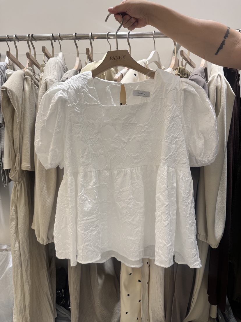FANCY東大門㊣直郵女裝新品25春夏真品人氣職業推薦襯衫蕾絲衫FANCY/Something襯衫/蕾絲衫