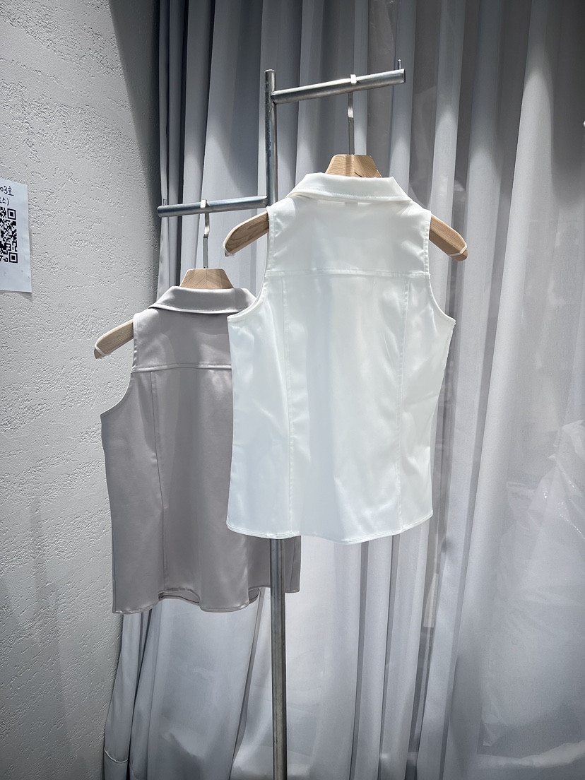 CLOTH韓國直郵㊣女士新款推薦職業真品時尚人氣25春夏馬甲緞面CLOTH馬甲