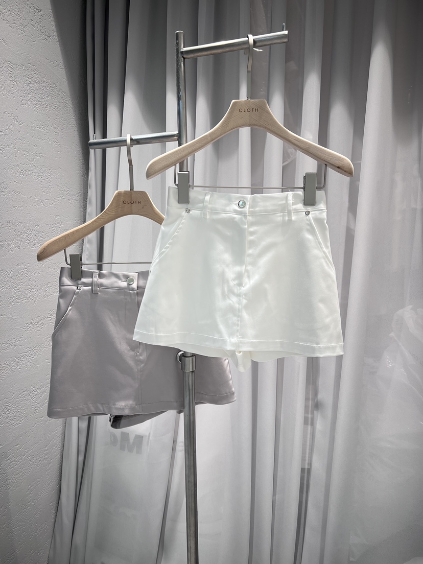 CLOTH韓國直郵㊣女裝新品休閑人氣25春夏真品職業時尚裙褲緞面CLOTH裙褲