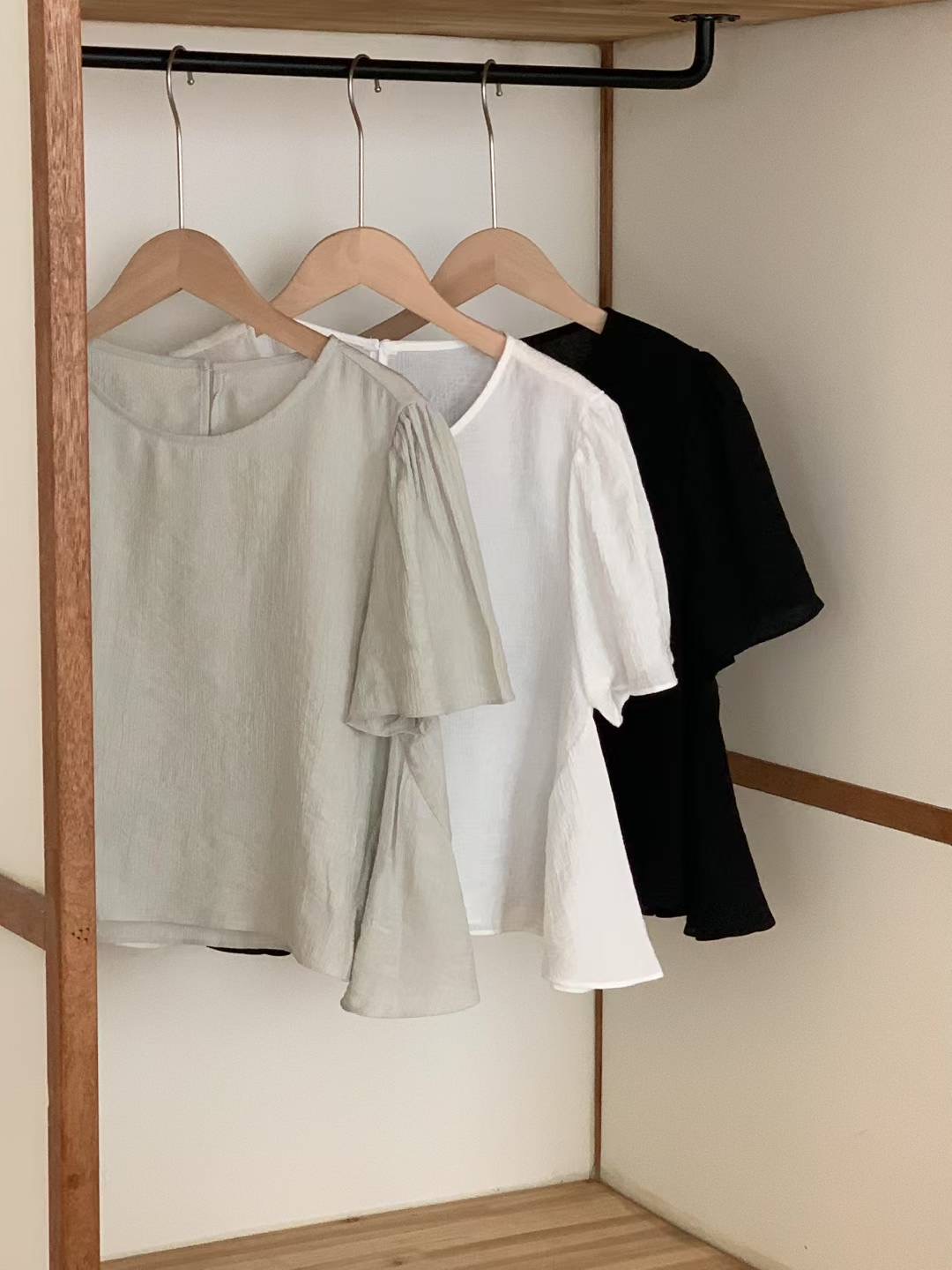 AND東大門㊣實拍女裝新品職業25春夏時尚休閑推薦襯衫蕾絲衫AND襯衫/蕾絲衫