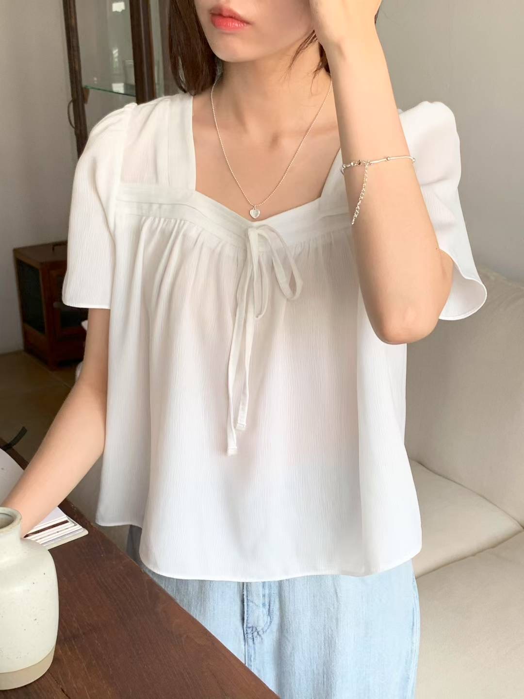 AND韓國代購㊣女士新款職業真品時尚熱賣休閑25春夏襯衫蕾絲衫AND襯衫/蕾絲衫