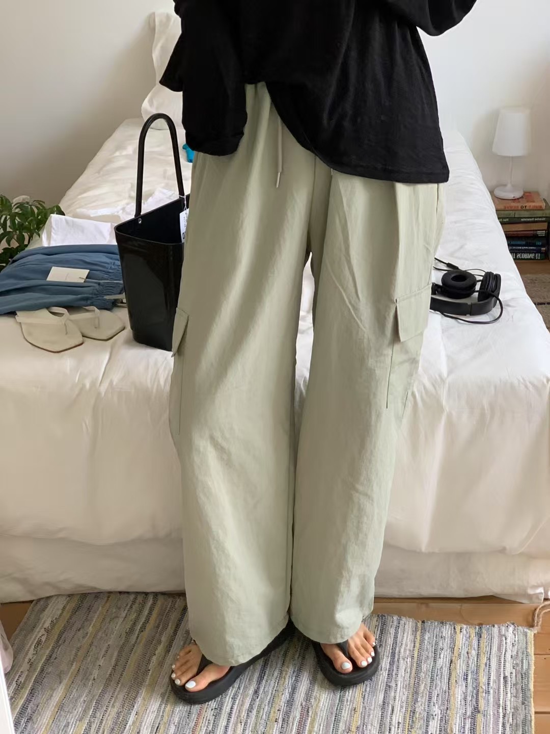 AND東大門㊣實拍女士新品人氣真品時尚25春夏休閑熱賣休閑褲AND休閑褲圖色5