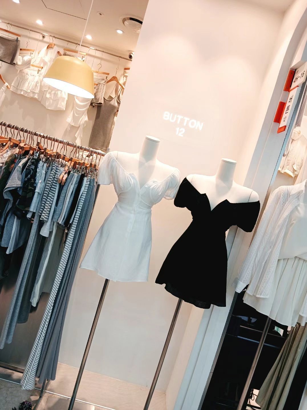 BUTTON 12東大門㊣實拍女裝新品推薦真品休閑職業時尚連衣裙BUTTON 12連衣裙