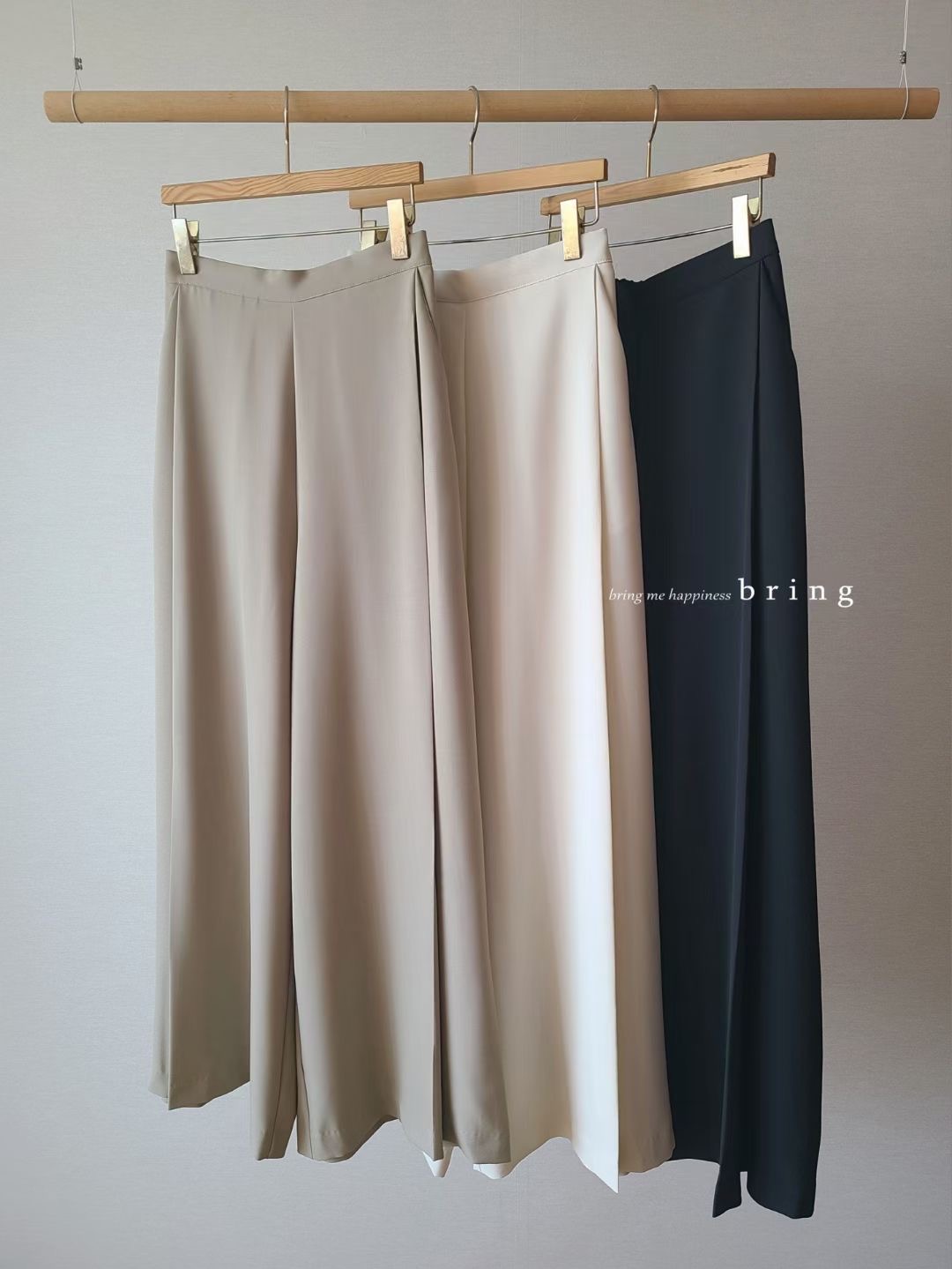BRING韓國代購㊣女士新品職業熱賣人氣推薦休閑時尚25春夏休閑褲BRING休閑褲圖色3左三色