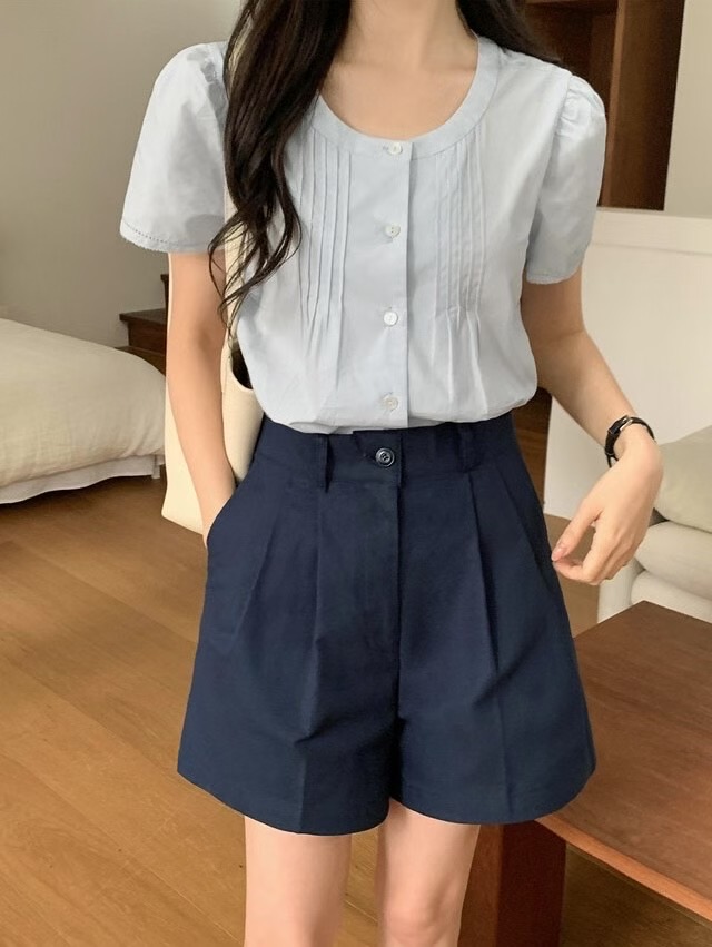 AND東大門㊣代購女士新品時尚25春夏職業真品熱賣人氣推薦短褲AND短褲圖色2
