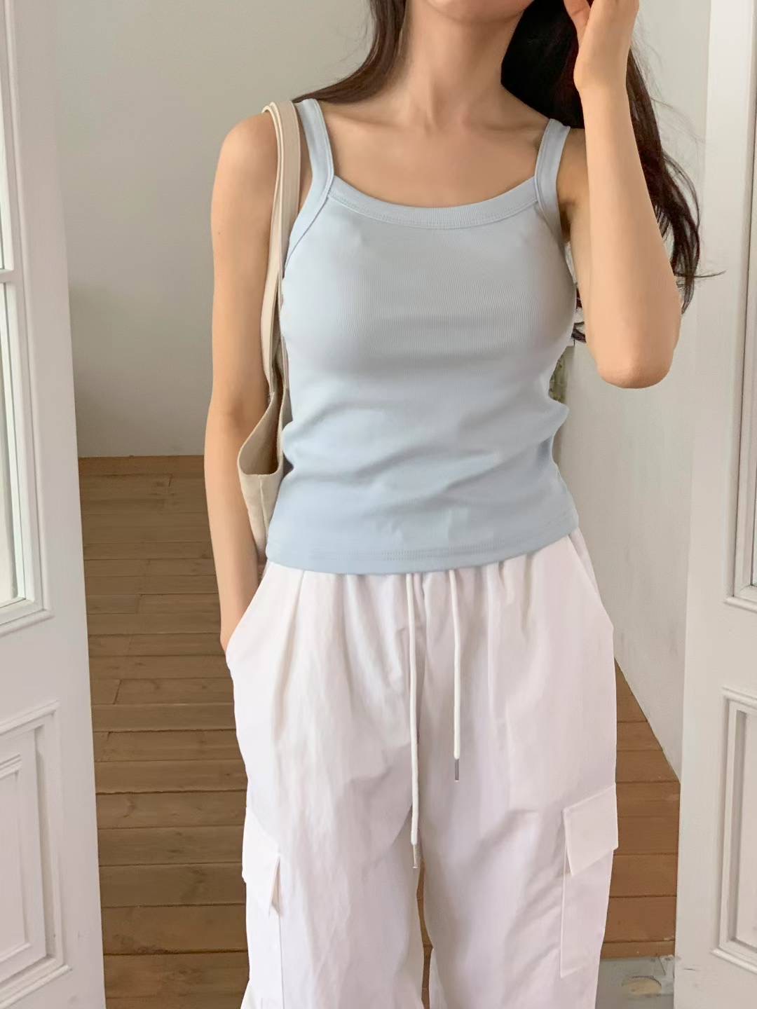 AND韓國直郵㊣女裝新款推薦熱賣休閑時尚職業真品25春夏吊帶背心AND吊帶/背心圖色3