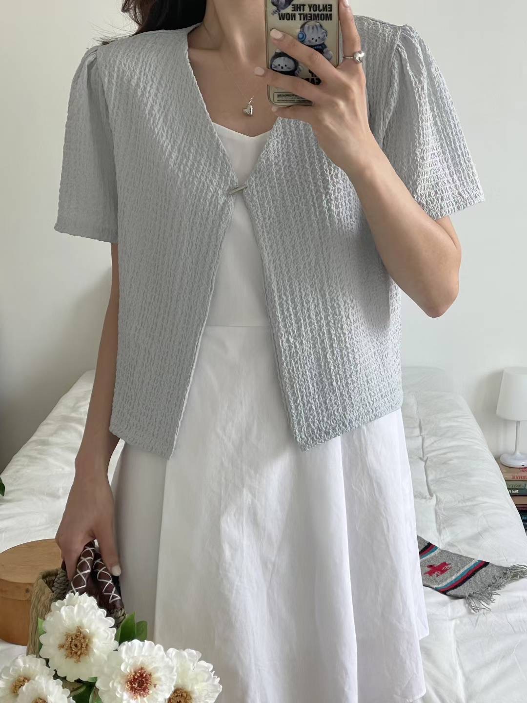 AND東大門㊣代購女士新品25春夏休閑熱賣真品時尚襯衫蕾絲衫AND襯衫/蕾絲衫