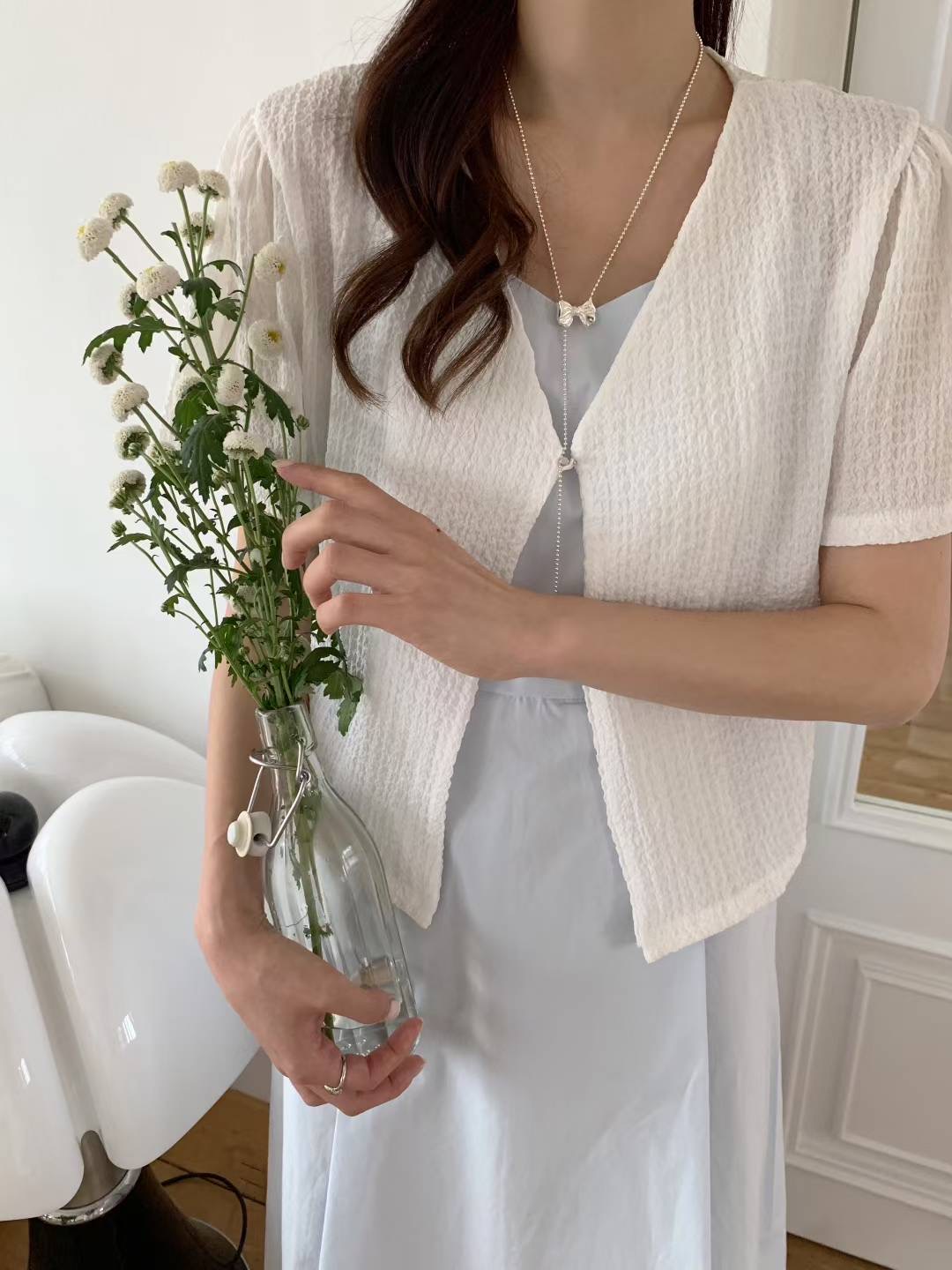 AND東大門㊣代購女士新品25春夏休閑熱賣真品時尚襯衫蕾絲衫AND襯衫/蕾絲衫圖色3