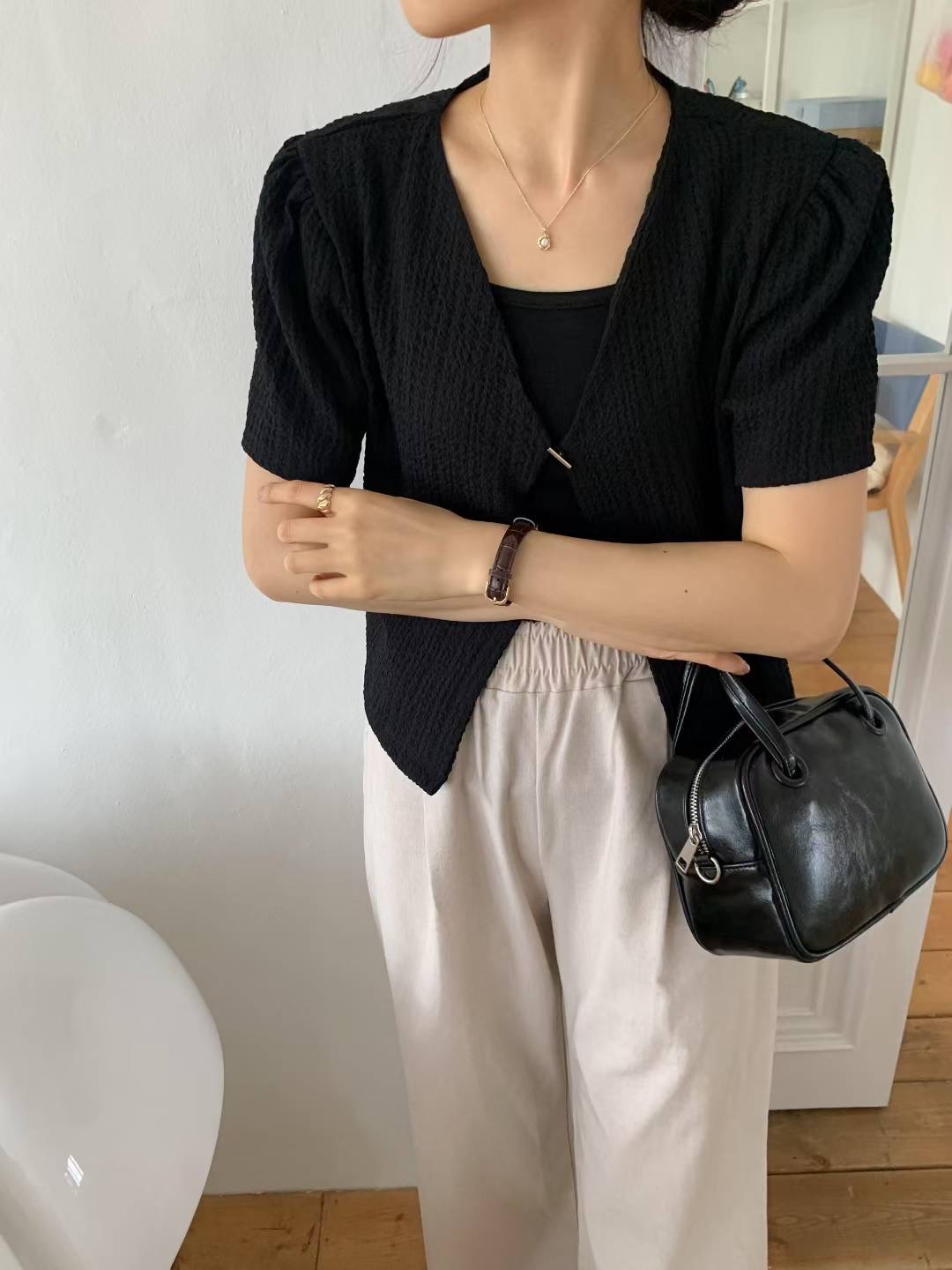 AND東大門㊣代購女士新品25春夏休閑熱賣真品時尚襯衫蕾絲衫AND襯衫/蕾絲衫圖色4