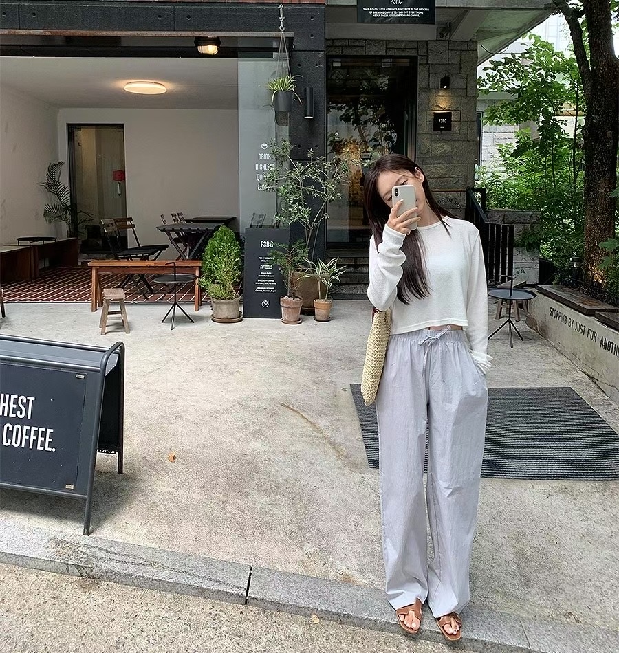 AND東大門㊣實拍女士新款人氣熱賣推薦職業真品時尚25春夏休閑褲AND休閑褲圖色3