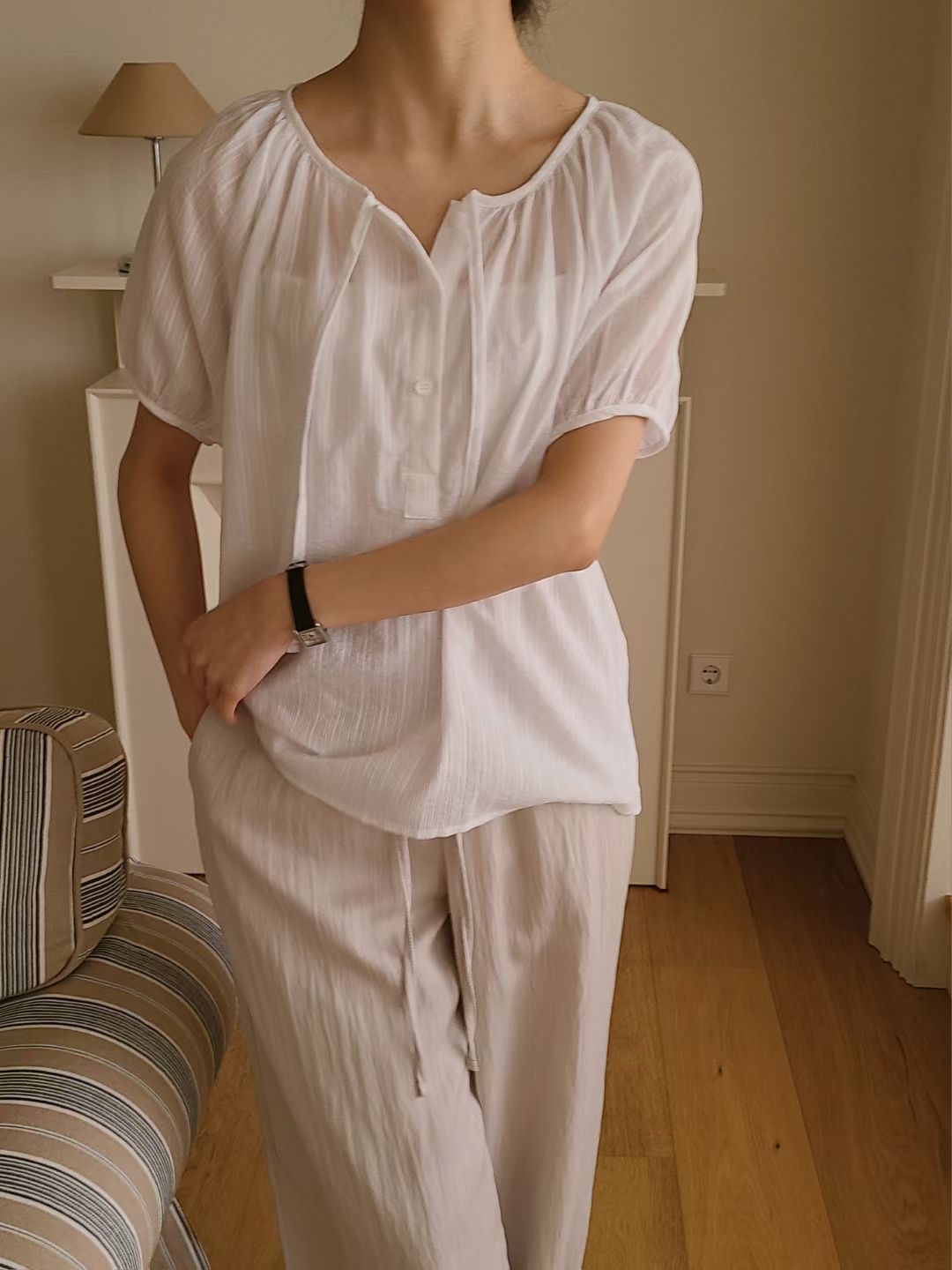 BRING東大門㊣直郵女裝新款時尚真品推薦職業熱賣襯衫蕾絲衫BRING襯衫/蕾絲衫