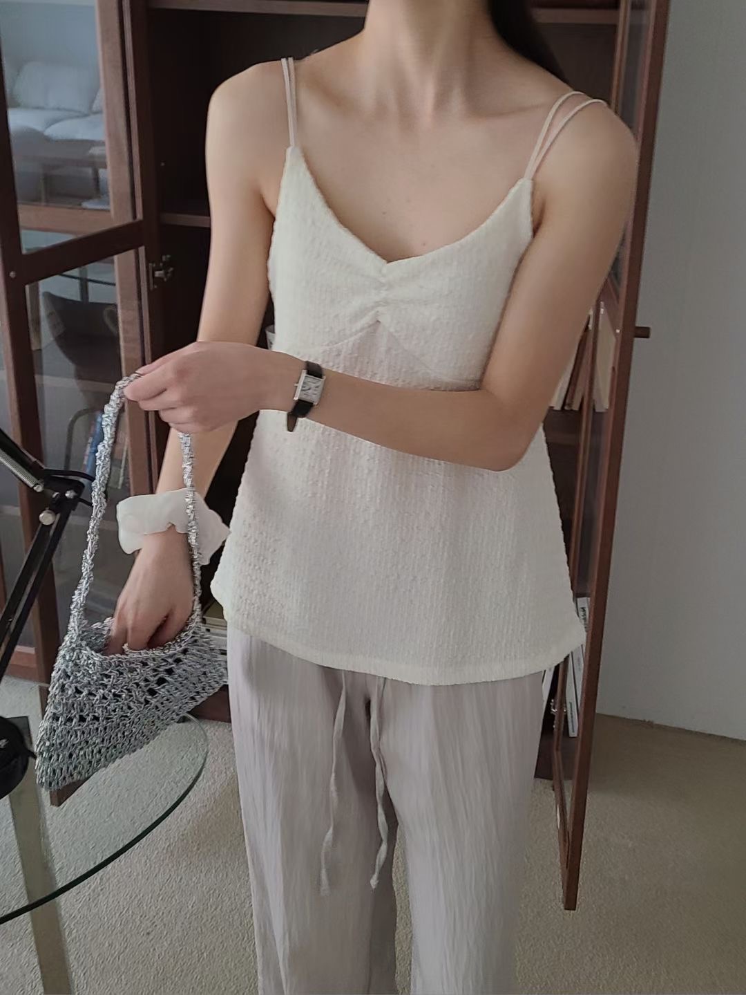 BRING東大門㊣實拍女士新款熱賣25春夏推薦休閑職業吊帶背心BRING吊帶/背心