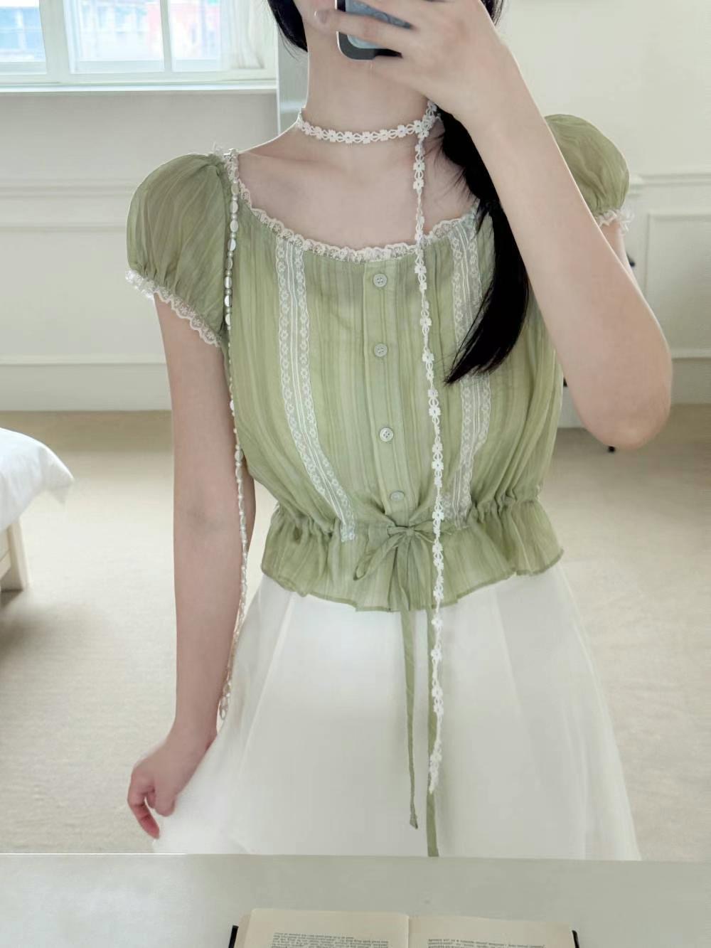 THE LIASOME東大門㊣代購女士新品人氣熱賣時尚襯衫蕾絲衫THE LIASOME襯衫/蕾絲衫
